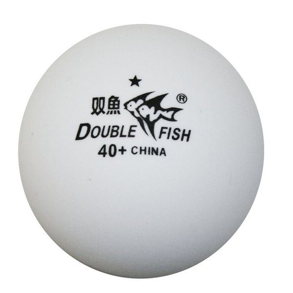 DOUBLE FISH 1* - Trainingsbälle 40+Plastikball weiß (72 Stück)