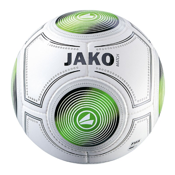 JAKO Fußball Match - weiß/schwarz/grün Gr.5